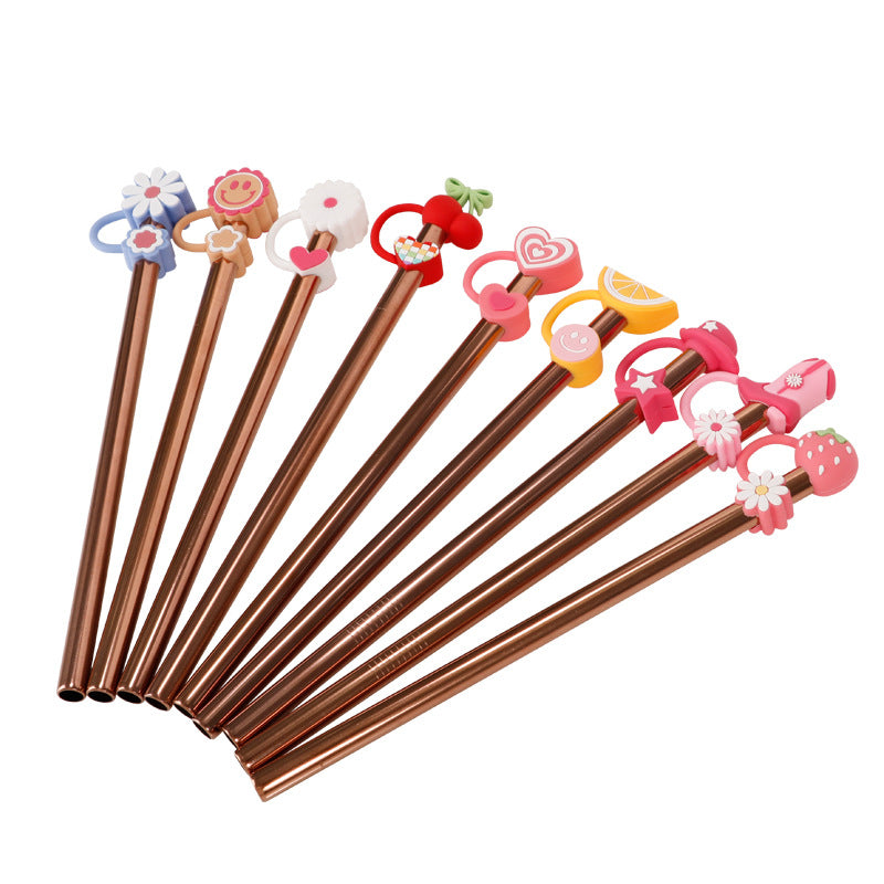 Wholesale  8mm PVC Soft Straw Tube Cap