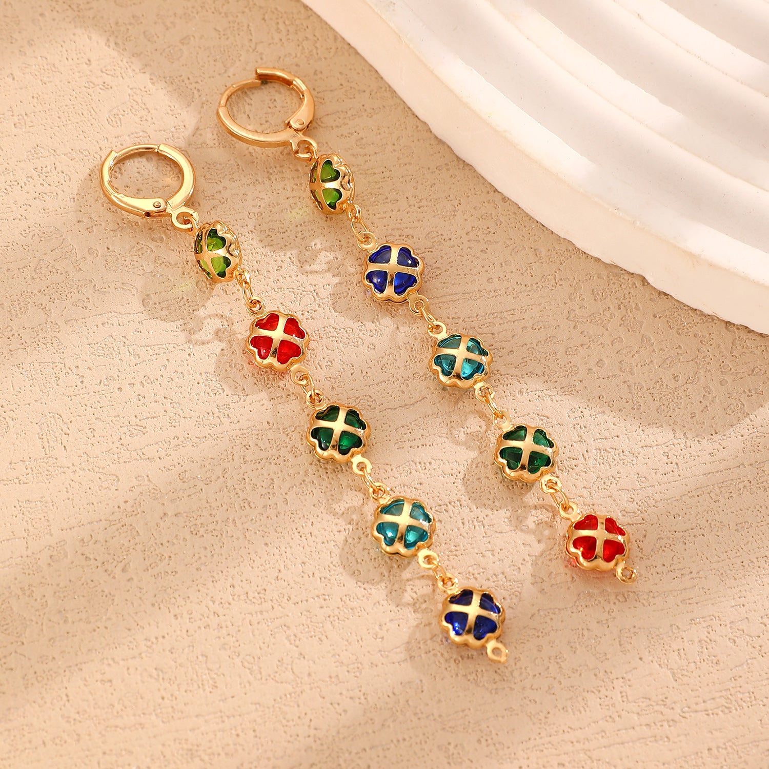 Wholesale  Color Love Bracelet Necklace Personalized Alloy Heart-shaped Dopamine Bracelet