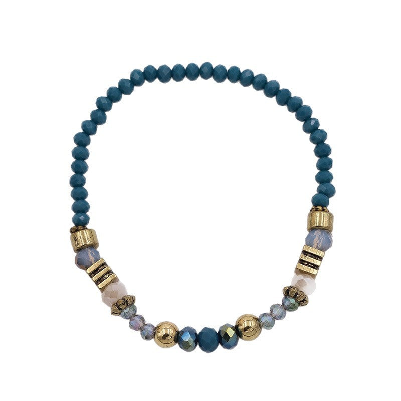 Wholesale  Ethnic Style Glass Beads Hand-Beaded Personalized Simple Women' s Bracelets