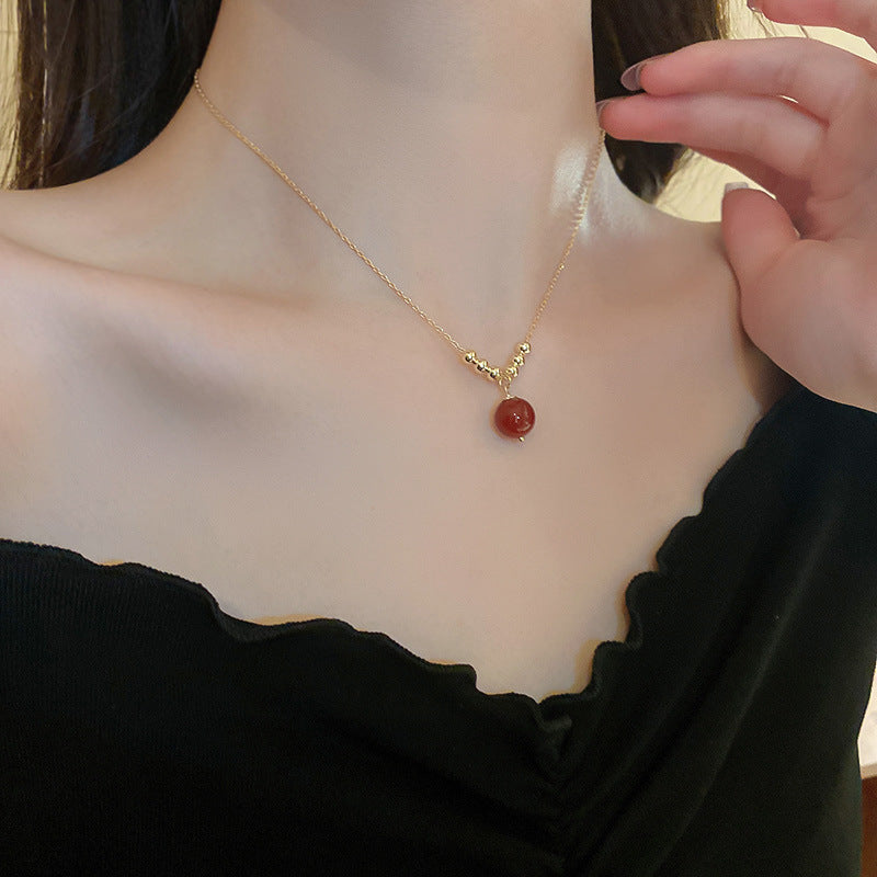 Wholesale Geometric Thin  Light Luxury Necklace