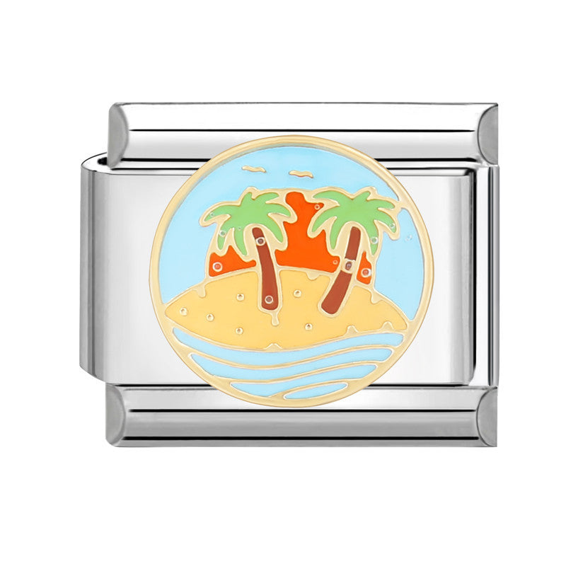 Pulsera de encanto italiano al por mayor de 9 mm Diy Suplicamiento Lindo pulsador creativo de acero Titanio Compuesta de acero Pulsera