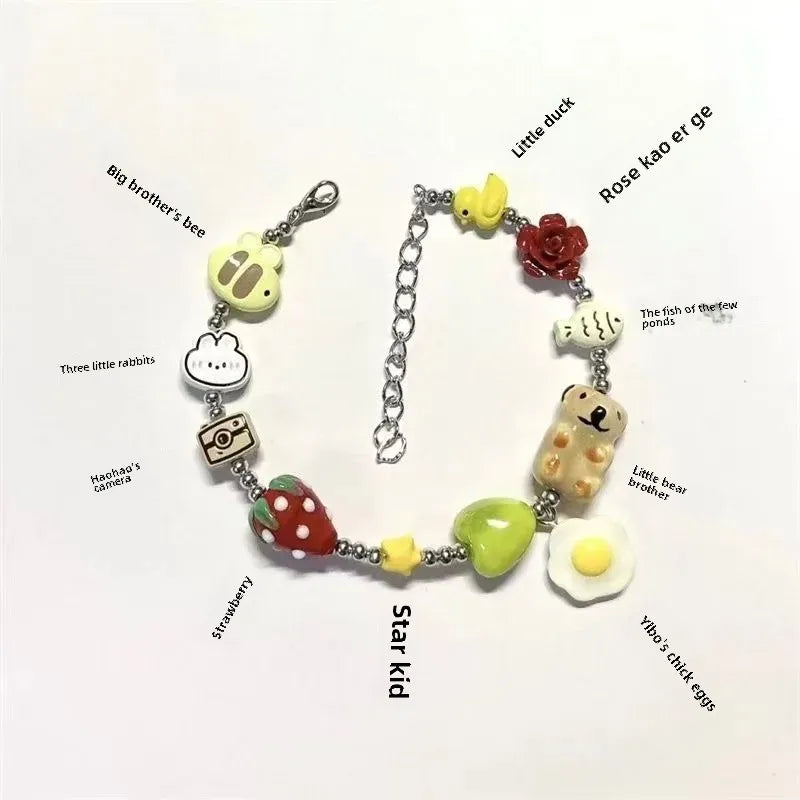 Wholesale  Rainbow Fresh Beaded Bracelet