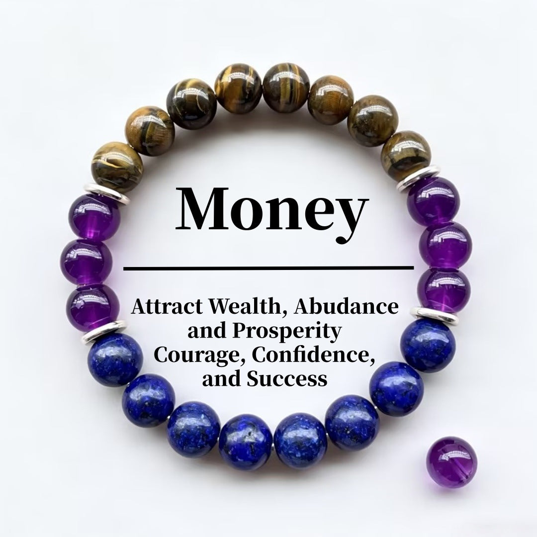Wholesale Trendy Tiger Eye Stone Beaded Bracelet Unisex Jewelry Accessory Gift
