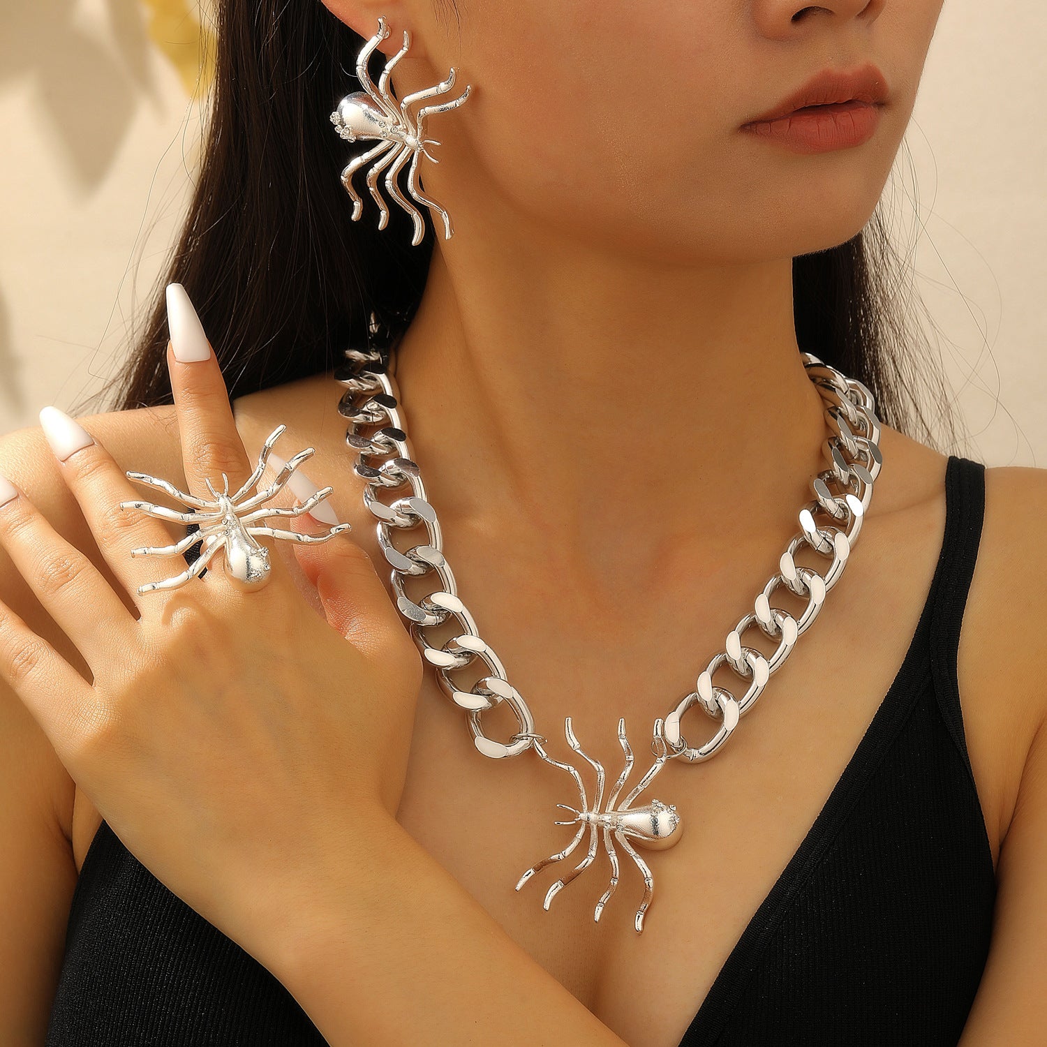 Wholesale Fashion  Earring Ring Necklace Set Animal Jewelry Accessory Party Gift