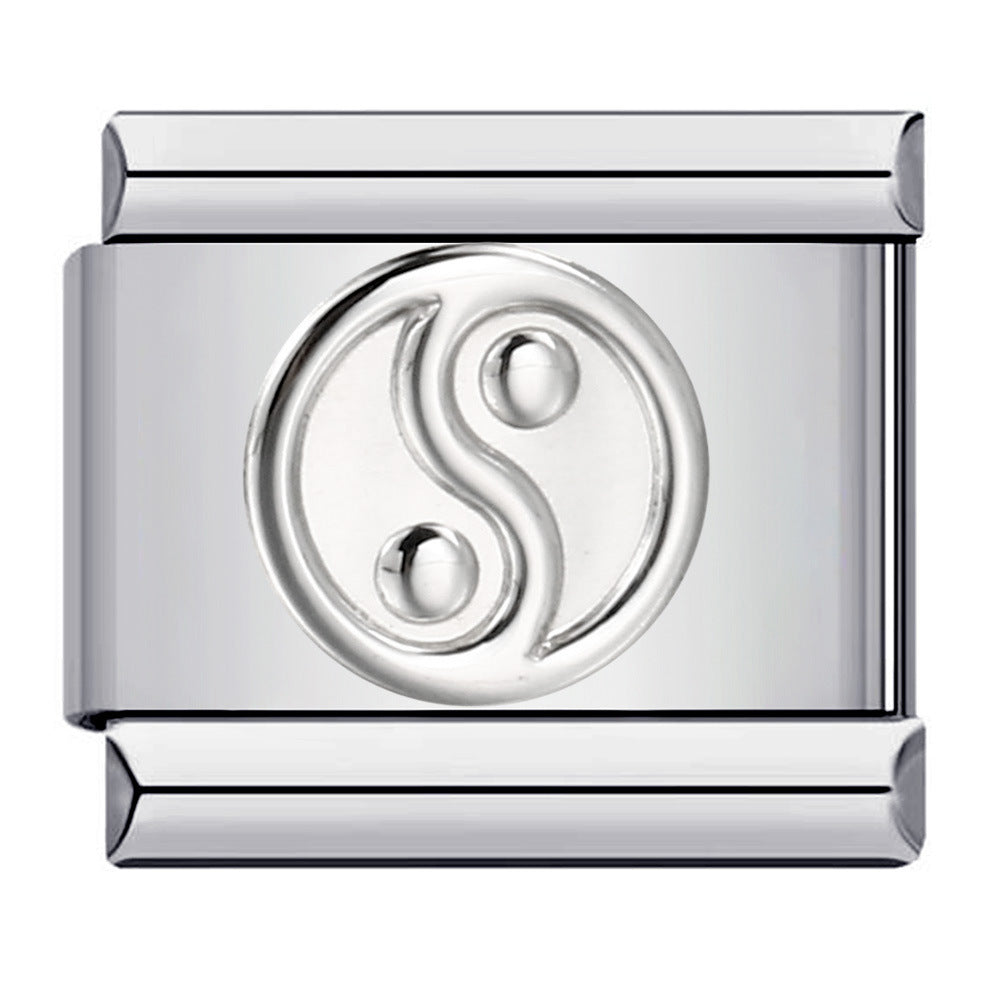 Wholesale Italian Charm Bracelet 9mm DIY Splicing Removable Stainless Steel Composable Bracelet ACC-BT-QiYing005