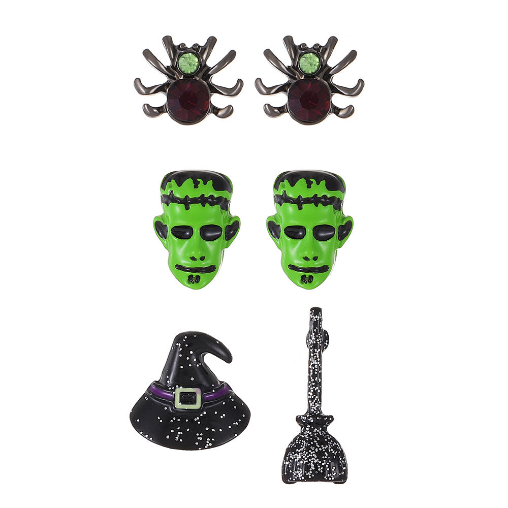 Wholesale  Pumpkin Skull Earrings for Party Wear Fashion Jewelry Accessory