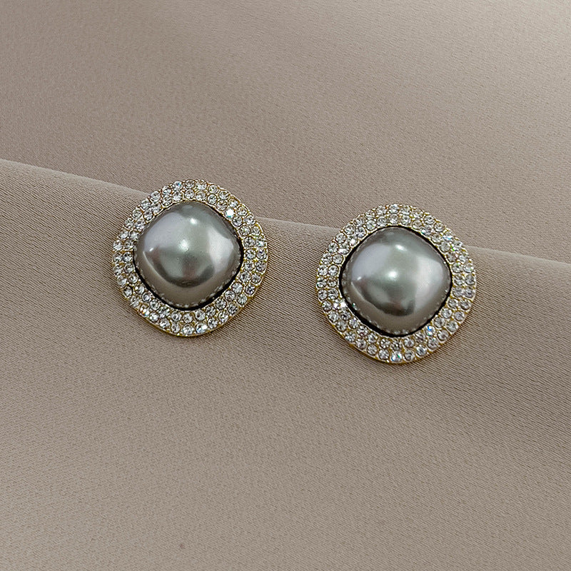 Wholesale Retro Square Light Luxury Zircon Earrings ACC-ES-XiaoCheng005