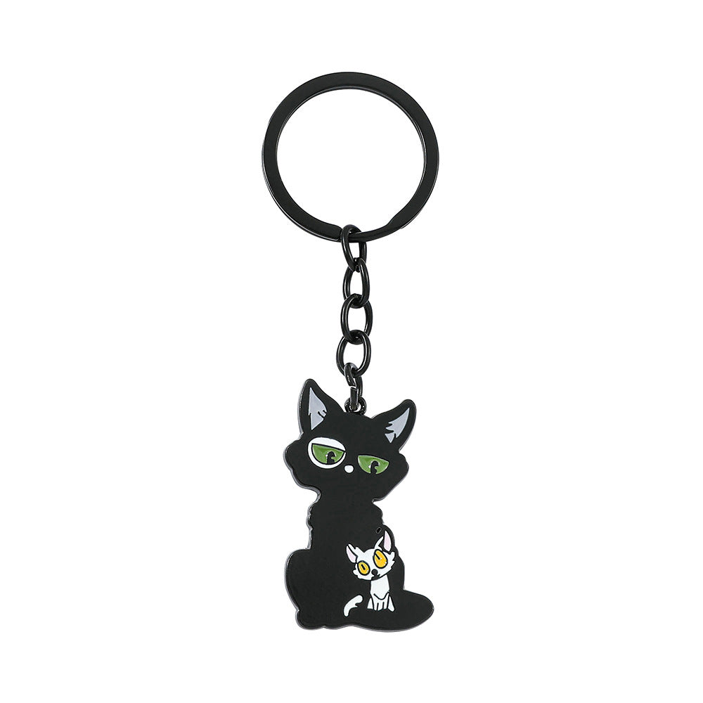 Wholesale Cute Cat Cartoon Alloy Keychain