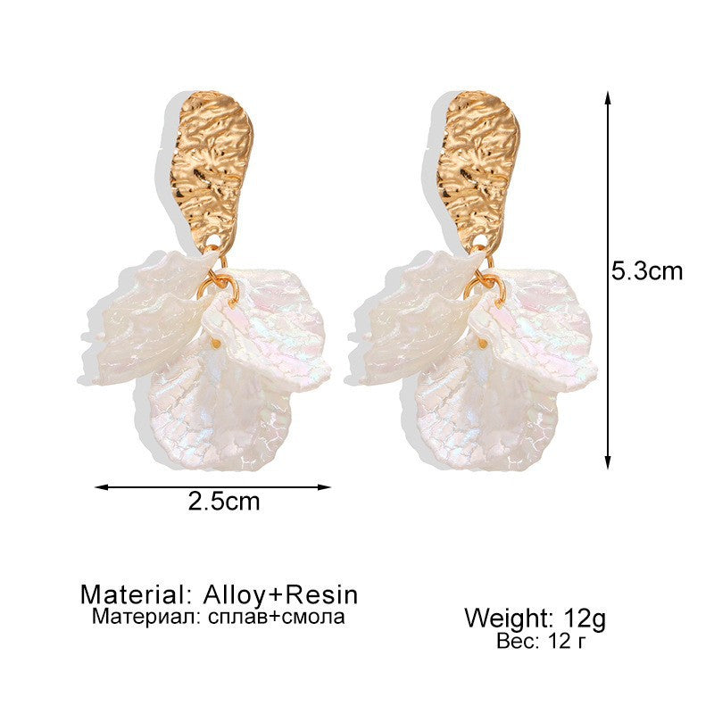 Wholesale  long flower drops earrings