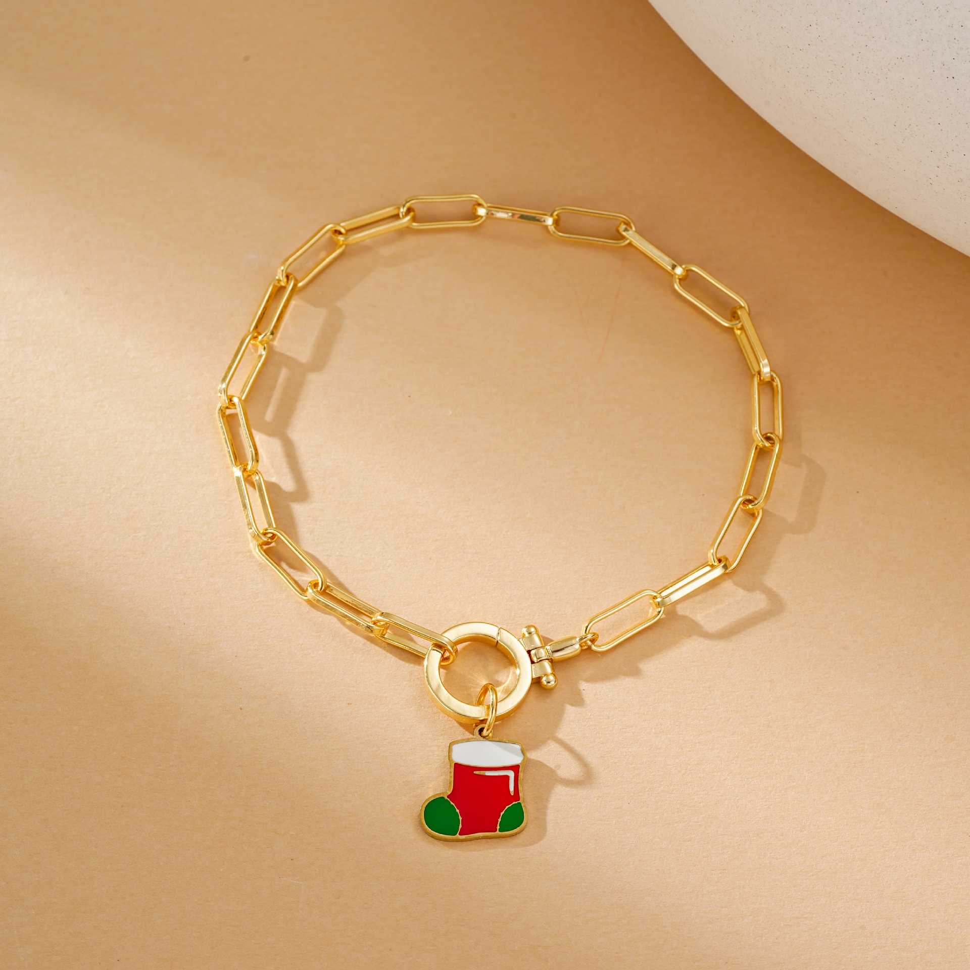 Wholesale Christmas Cartoon Oil Drop Bracelet