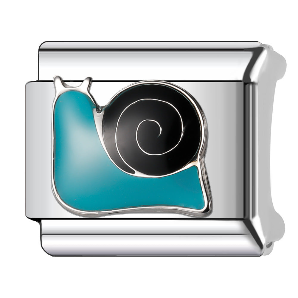 Wholesale Italian Charm Bracelet 9mm DIY Splicing Animal Style Stainless Steel Composable Bracelet