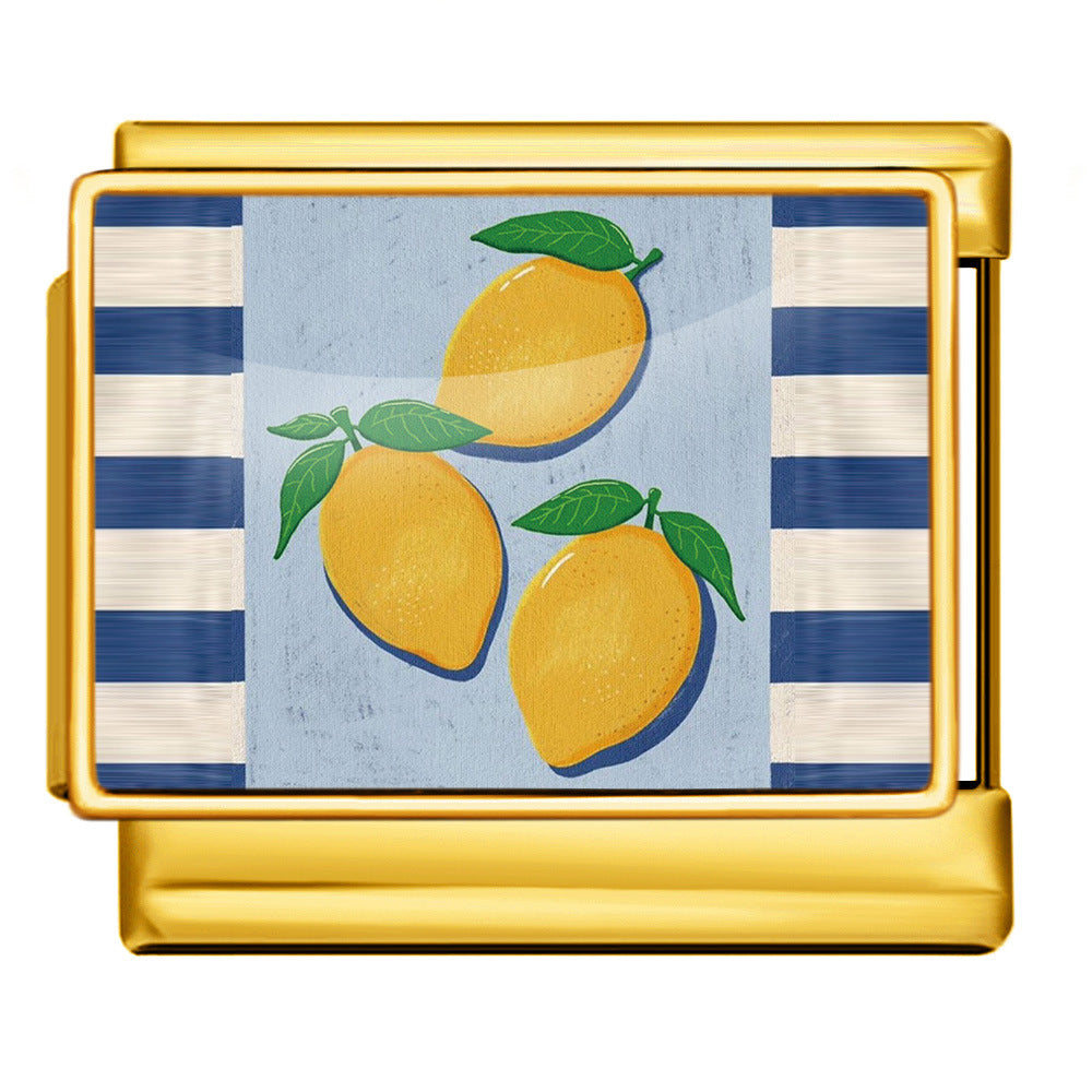 Wholesale Italian Charm Bracelet 9mm DIY  image style English landmark Creative Stainless Steel Composable Bracelet