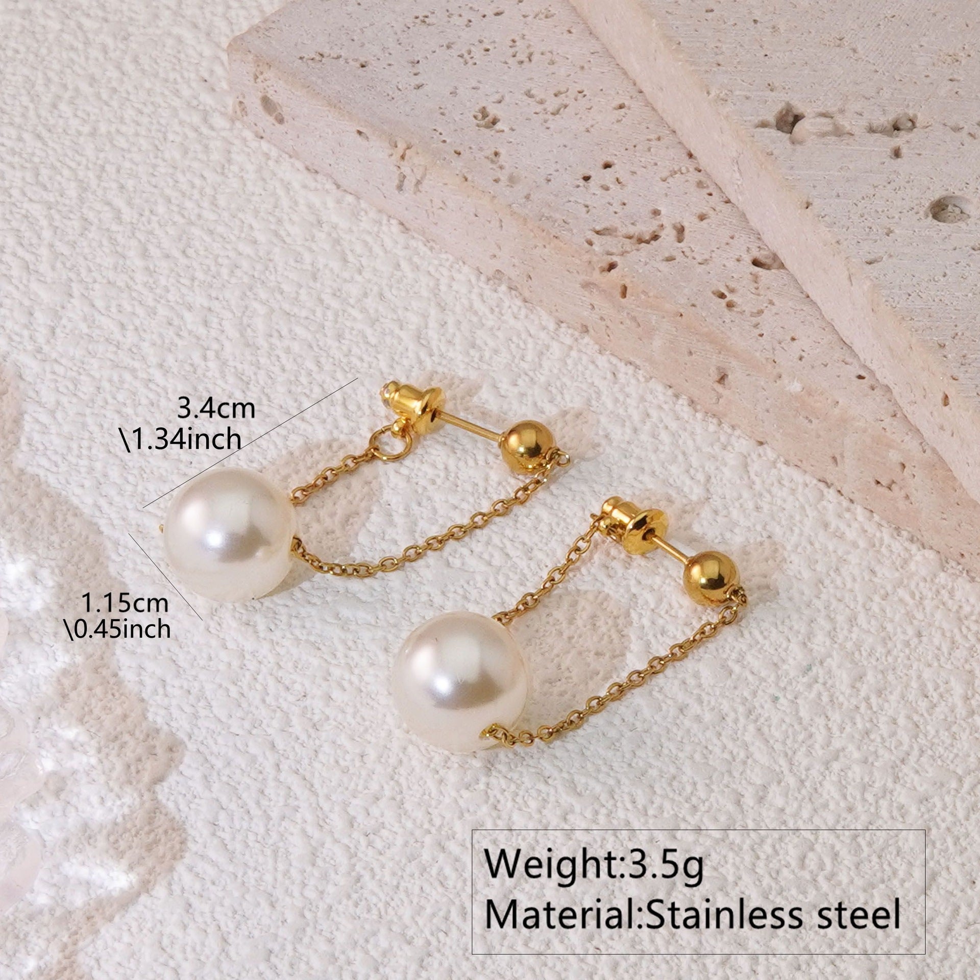 Wholesale  electroplating 18K stainless steel earrings