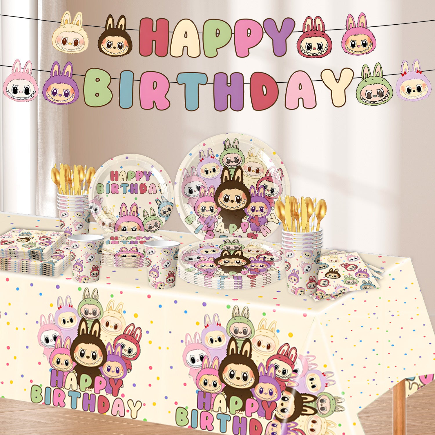 Wholesale Doll theme party festive atmosphere pull flag banner