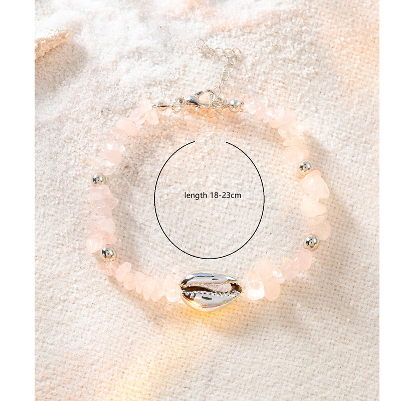 Wholesale Starfish Shell Necklace Adjustable Braided Bracelet Necklace Set ACC-NE-XLH003