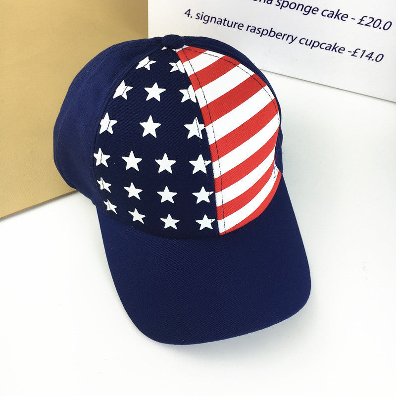 Wholesale Diamond-encrusted Five-pointed Star Printed Baseball Cap