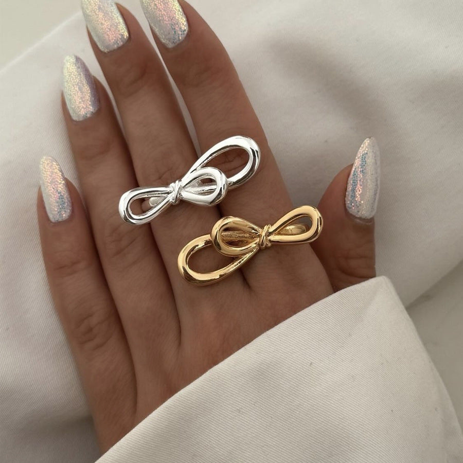 Wholesale multi-layer braided metal geometric exaggerated rings