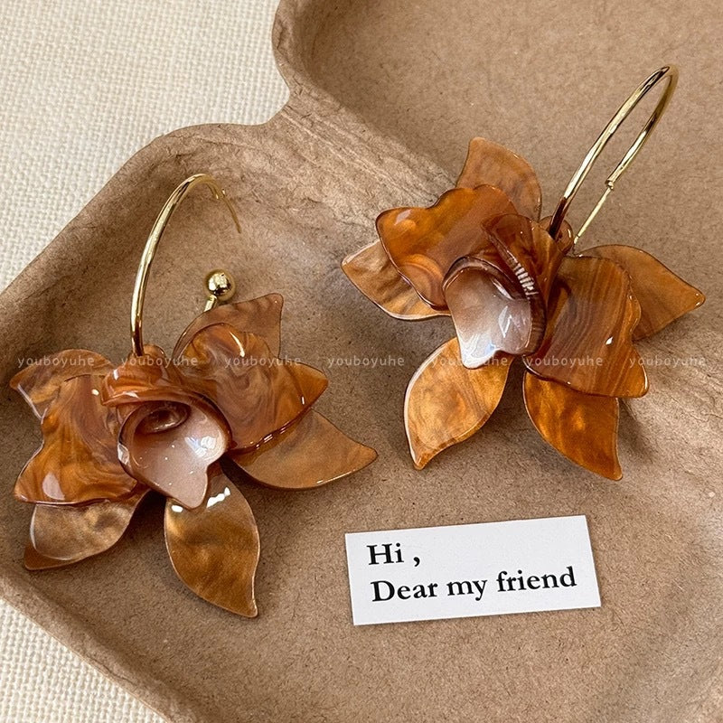 Wholesale  Fashion Sunflower Earrings