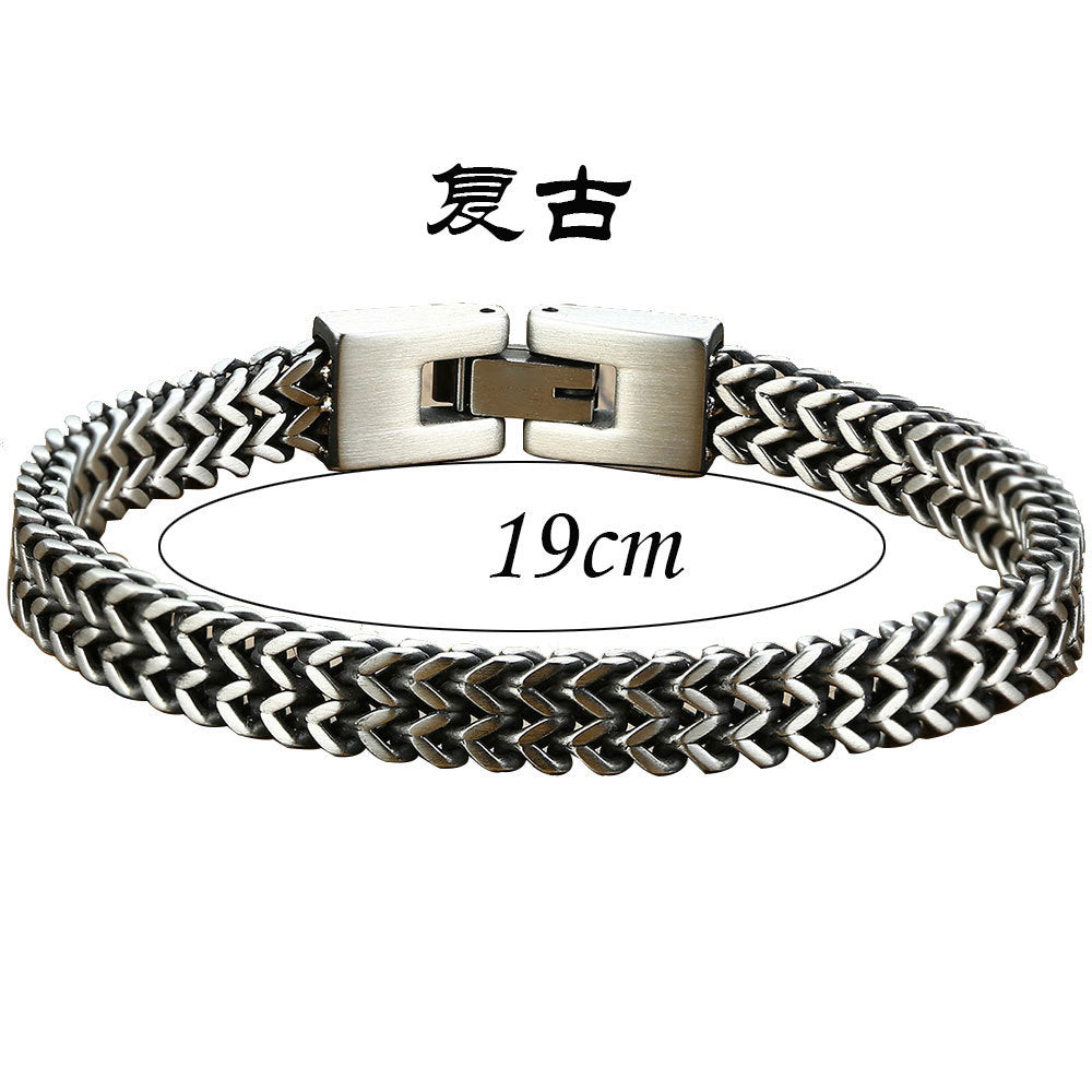 Wholesale Stainless Steel 6MM Keel Snake Chain Bracelet for Men Titanium Steel Bracelet Men's Bracelets ACC-BT-ZhongZhe005