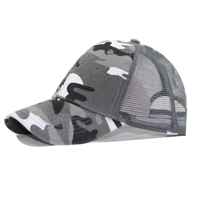 Wholesale Trendy Camouflage Baseball Cap Adjustable Sunshade Outdoor Fishing Hat Unisex Couple Style Boutique Resale Gift