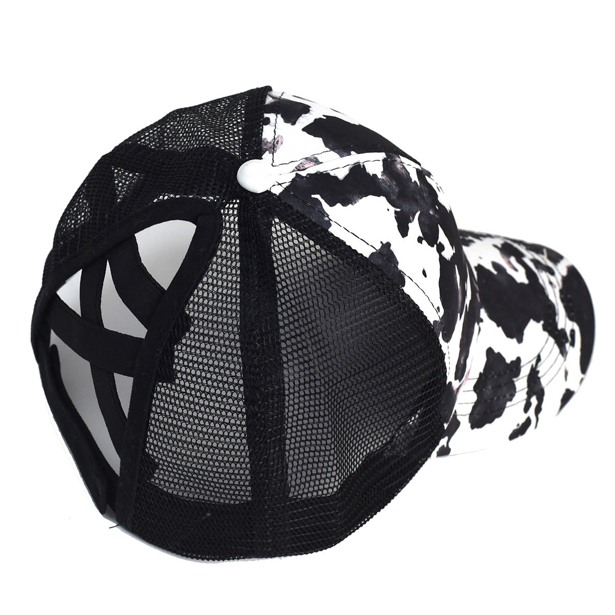 Wholesale Western Style Cow Pattern Mesh Cap Baseball Cap Hat ACC-HT-YuXue002