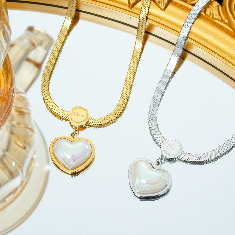 Wholesale Retro Love Titanium Steel Necklace - Fashion Accessory,  Trendy Gift Idea
