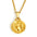 Wholesale  18K gold stainless steel 12 constellation pendant double-sided  necklace