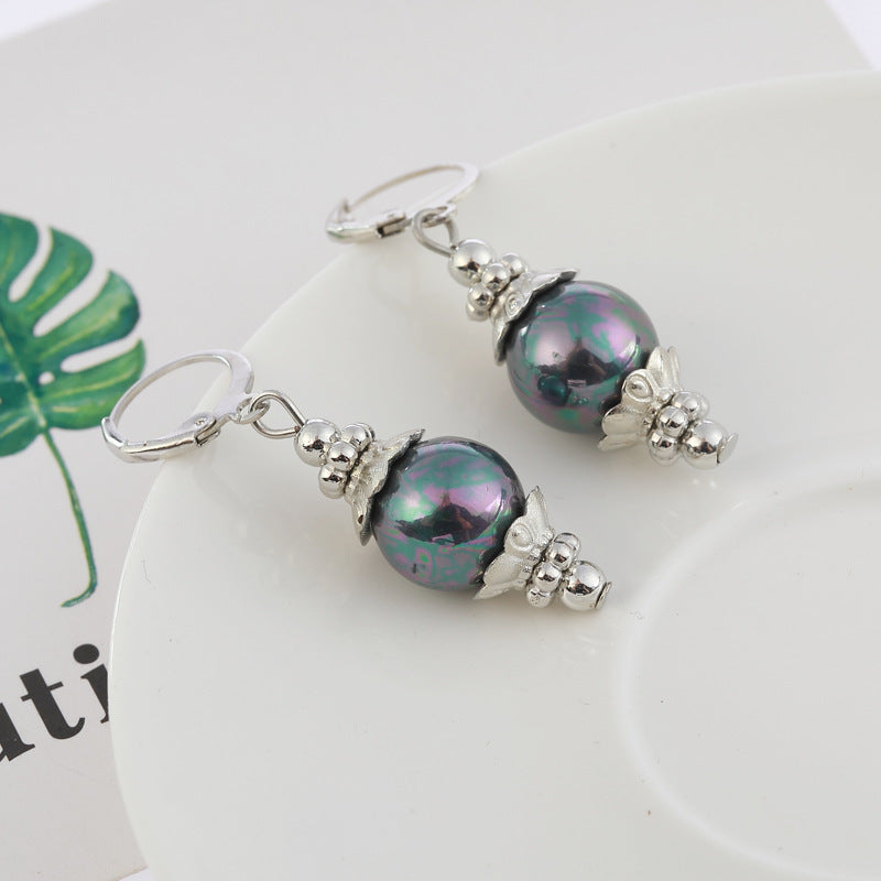 Wholesale 8-12mm blue lapis lazuite round beads pendant earrings