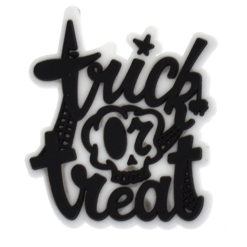 Random 100pcs Halloween Thanksgiving PVC Soft Rubber Shoe Buckle Decoration ACC-SC-RYY066