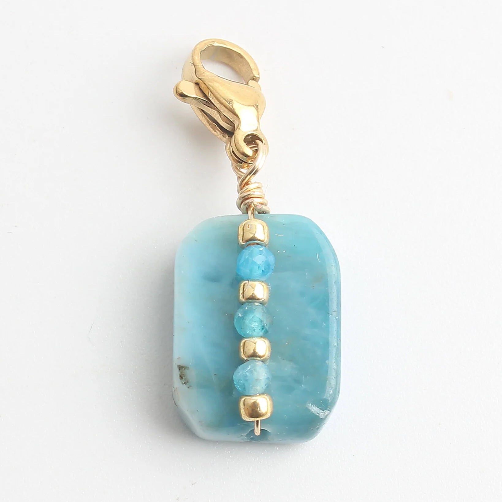 Wholesale Stainless Steel Four Leaf Clover Sun Ray Lobster Clasp Pendant Colored Stone Necklace