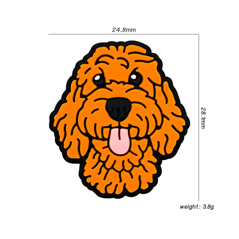 Wholesale 10pcs Silicone Cartoon Teddy Dog Focal Beads ACC-BDS-WDX118