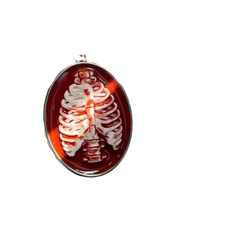 Wholesale  fashion skeleton bone pendant necklace