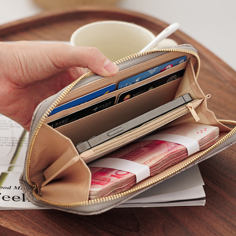 Wholesale Long PU Large Capacity Single Pull Wallet ACC-WT-Kuans004