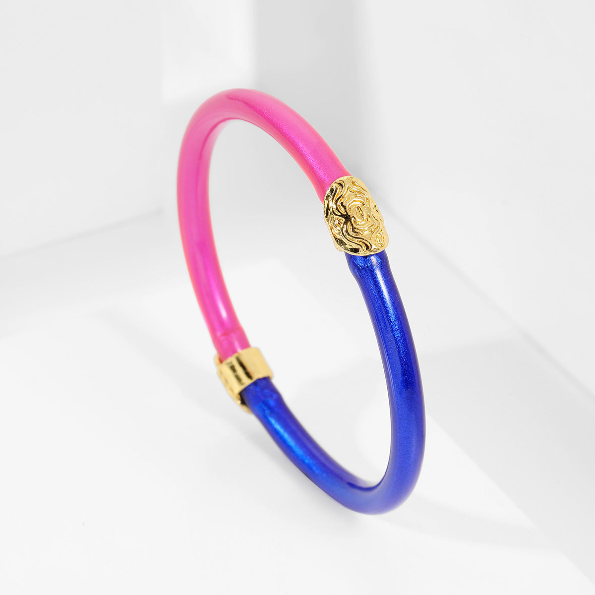Wholesale Rainbow Color Matching Gold Powder Silicone Bracelet