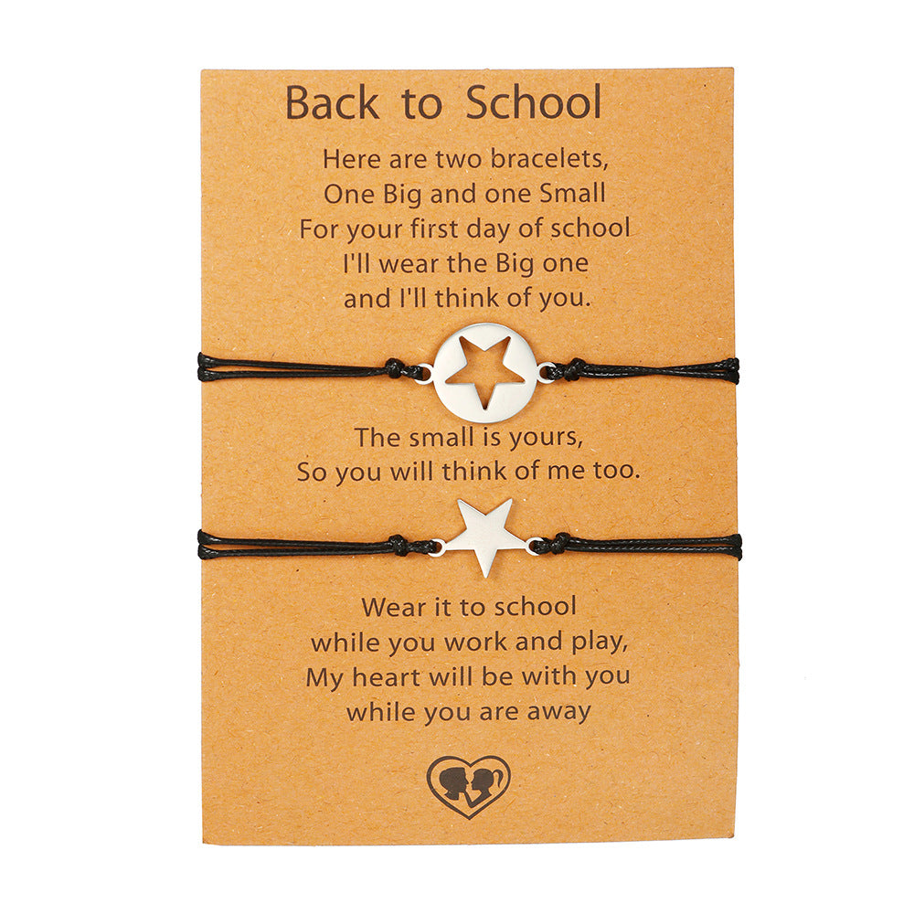 Wholesale Stainless Steel Horse Bracelet Mother's Day Set