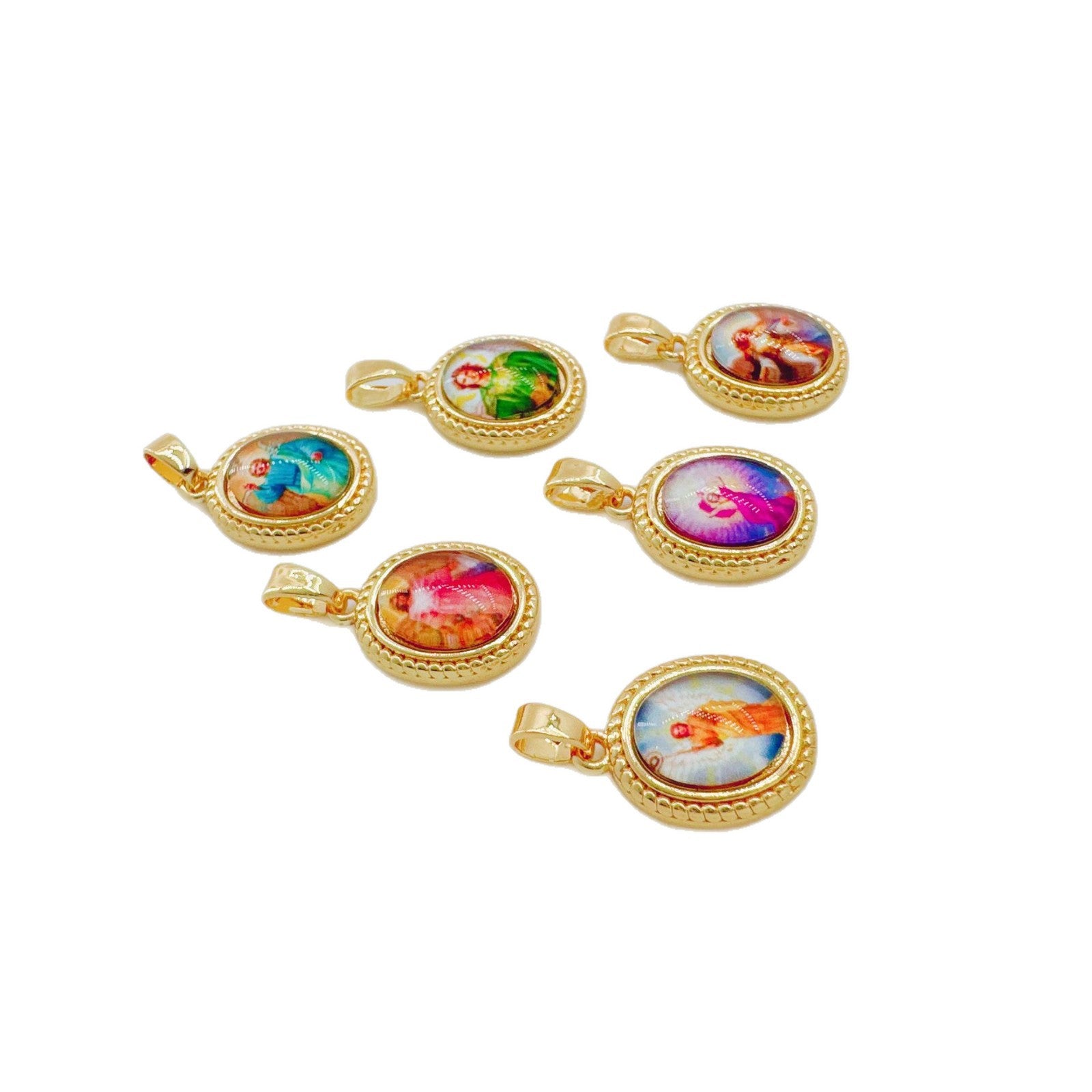 Wholesale Gold-Plated Copper Figure Pendant Necklace,  Trendy Gift Jewelry Accessory for Women