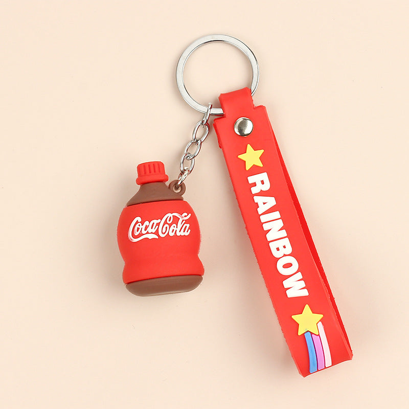 Wholesale Cartoon Cute PVC Soft Glue Keychains ACCVIP-KC-HongAo001
