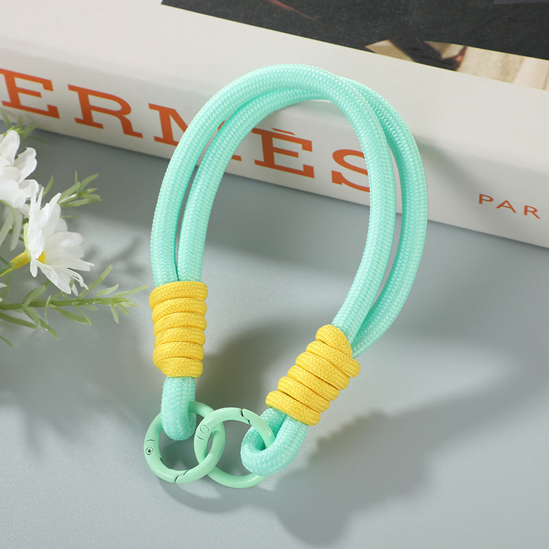 Wholesale Color matching mobile phone lanyard keychain