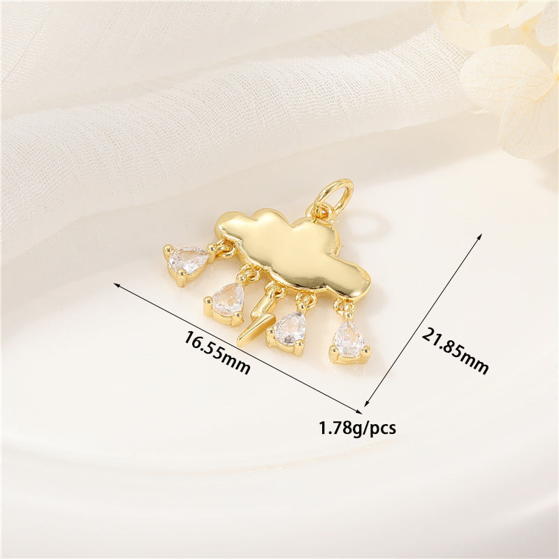 Wholesale Simple Gold Plated Pendant DIY Jewelry Making Fashion Accessory Gift