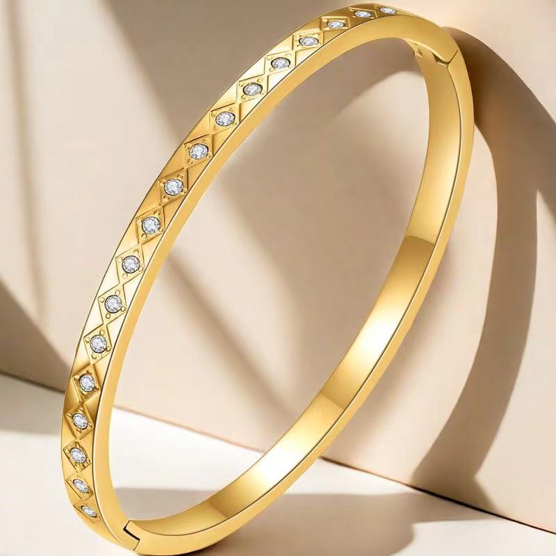 Wholesale Titanium Steel Bracelet Diamond Bracelet ACC-BT-Ruih001