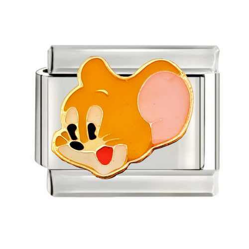 Wholesale 9mm Italian Charm Starter Bracelets DIY square Single Section Creative Stainless Steel Composable Bracelet