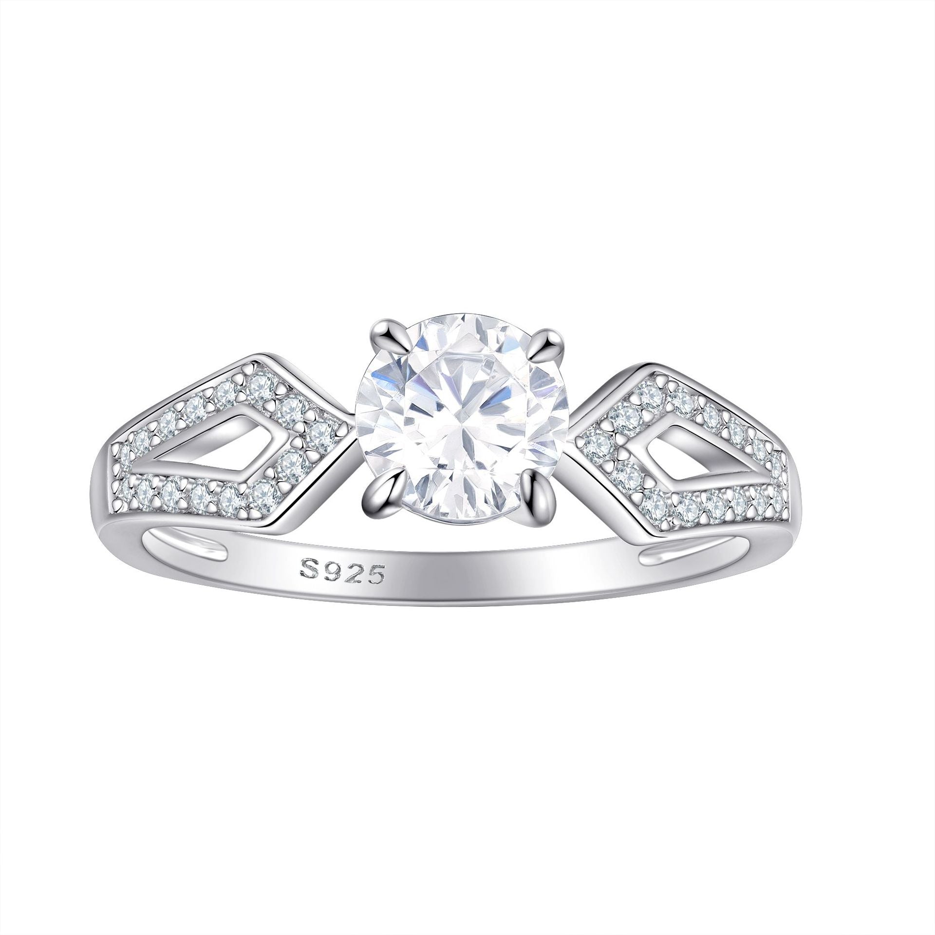 Wholesale 925 Silver Bowknot Ring For Women White Gold Tone Stylish Everyday Fashion Accessory Boutique Resale Jewelry