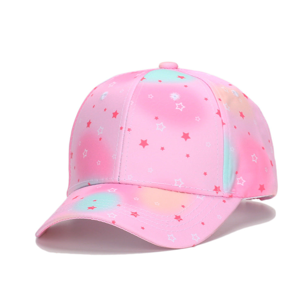 Wholesale Children's Colorful Tie-dye Hats Breathable Baseball Caps Kids Hat ACC-KH-JingHong002