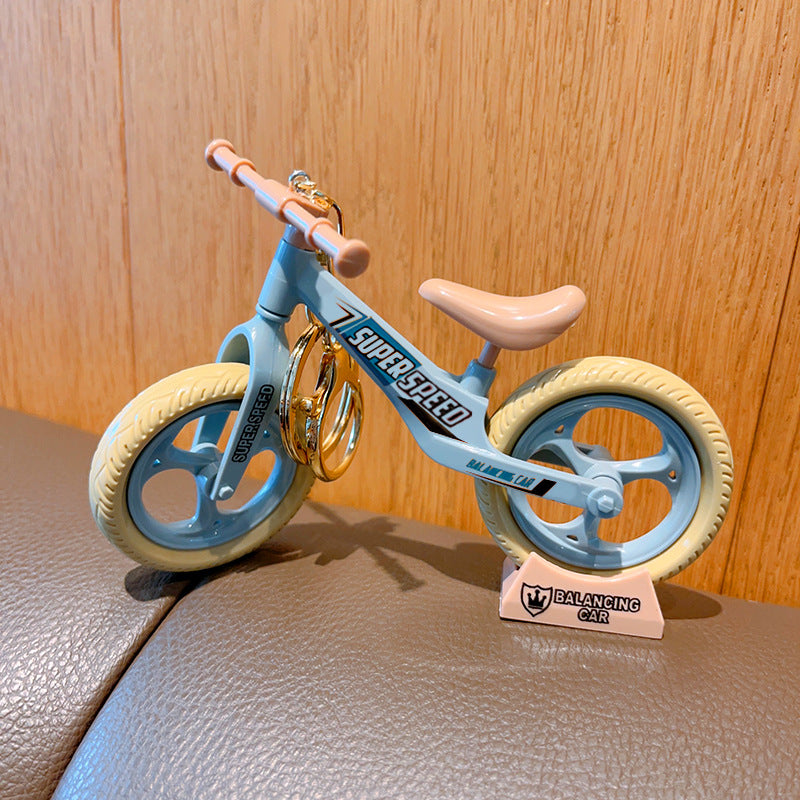 Wholesale Plastic Bicycle Keychain Decorative Car Key Accessory Creative Movable Bike Design