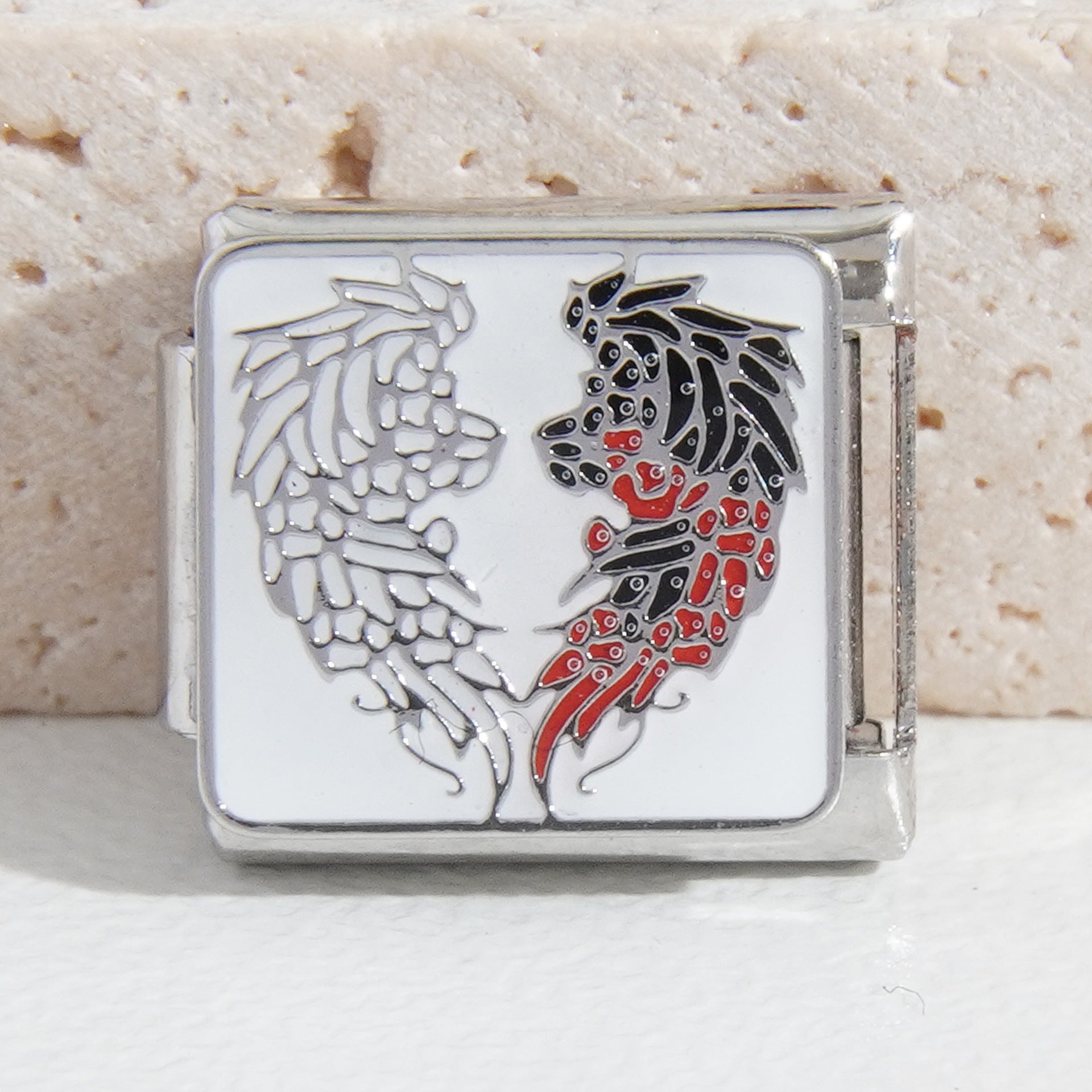 Wholesale Italian Charm Bracelet 9mm DIY Splicing Leopard Print Series Stainless Steel Composable Bracelet