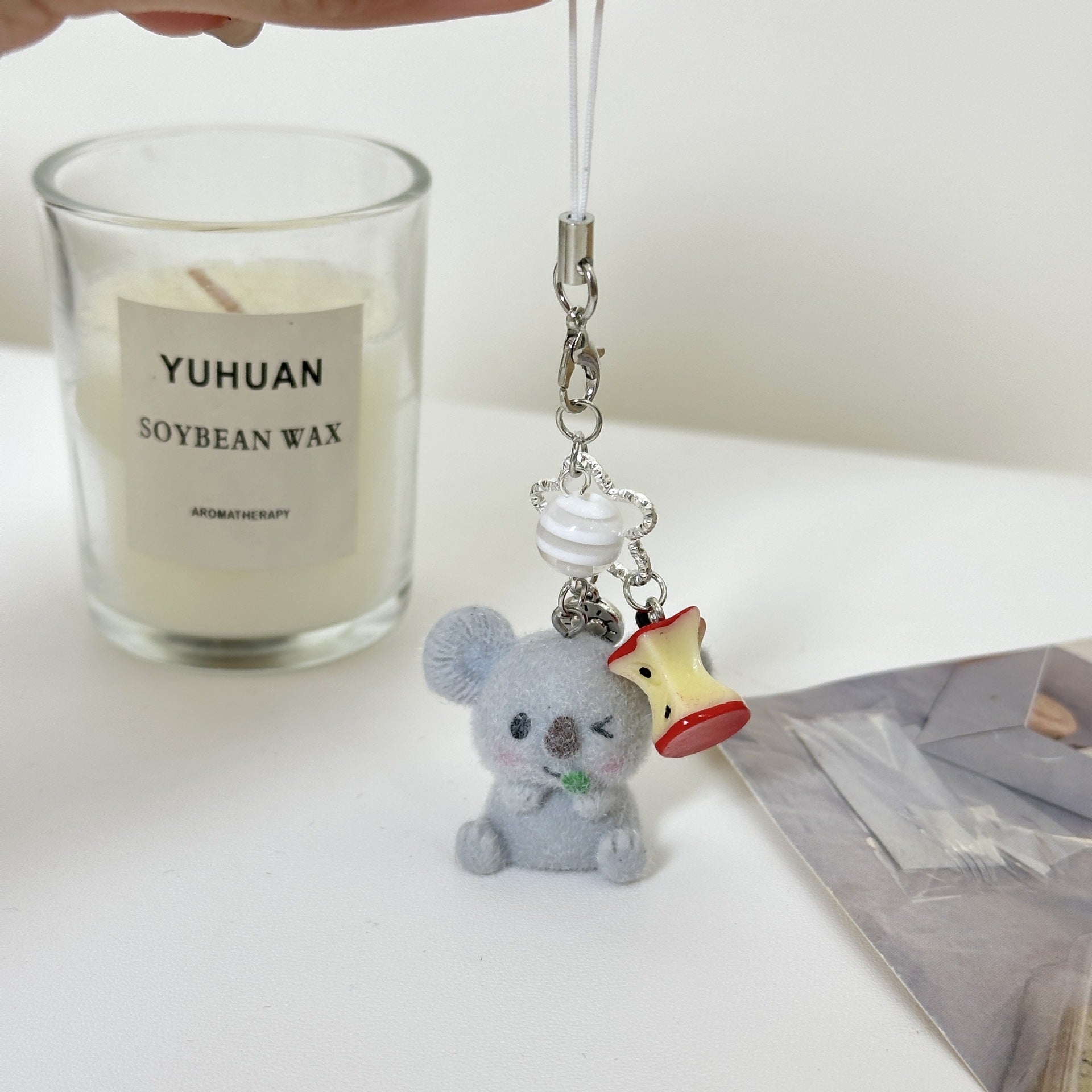 Wholesale Flocking Koala  Pendant Keychain