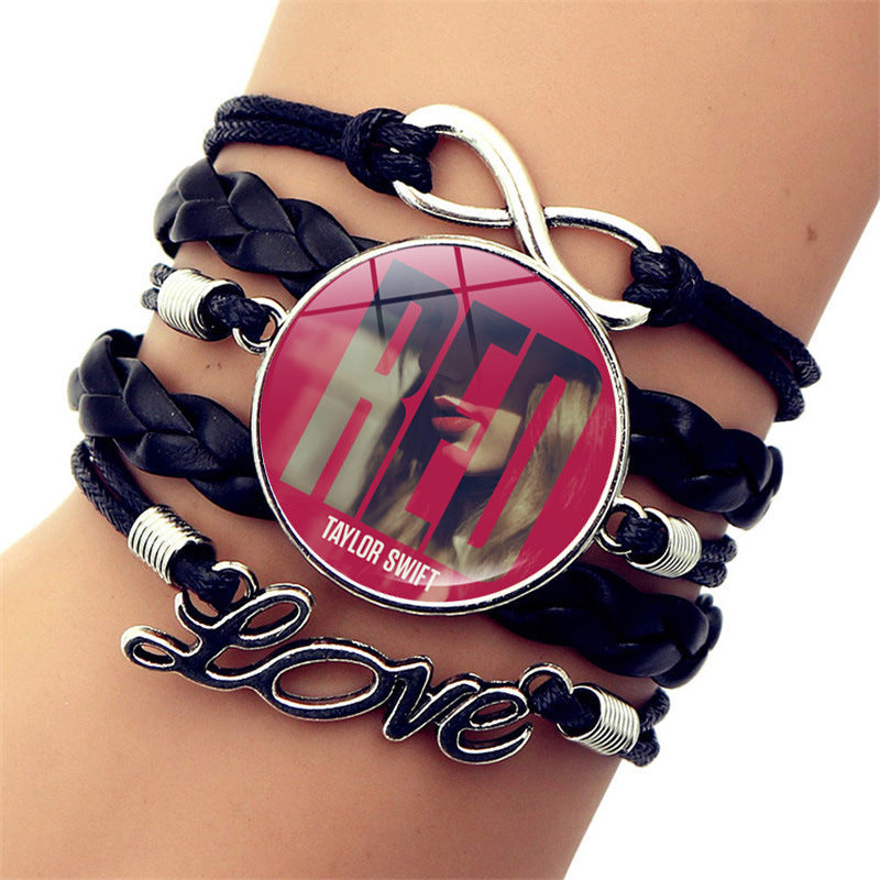 Wholesale Music Celebrity Leather Jewelry Leather Bracelets ACC-BT-JiaYun004