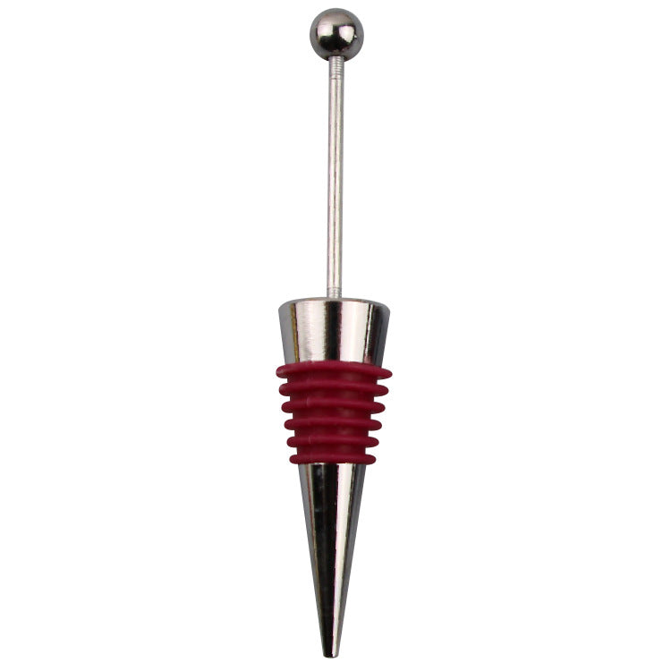 Wholesale Beadable Red Wine Stopper Beaded DIY Silicone Wine Stopper ACC-RWS-ChenXu002