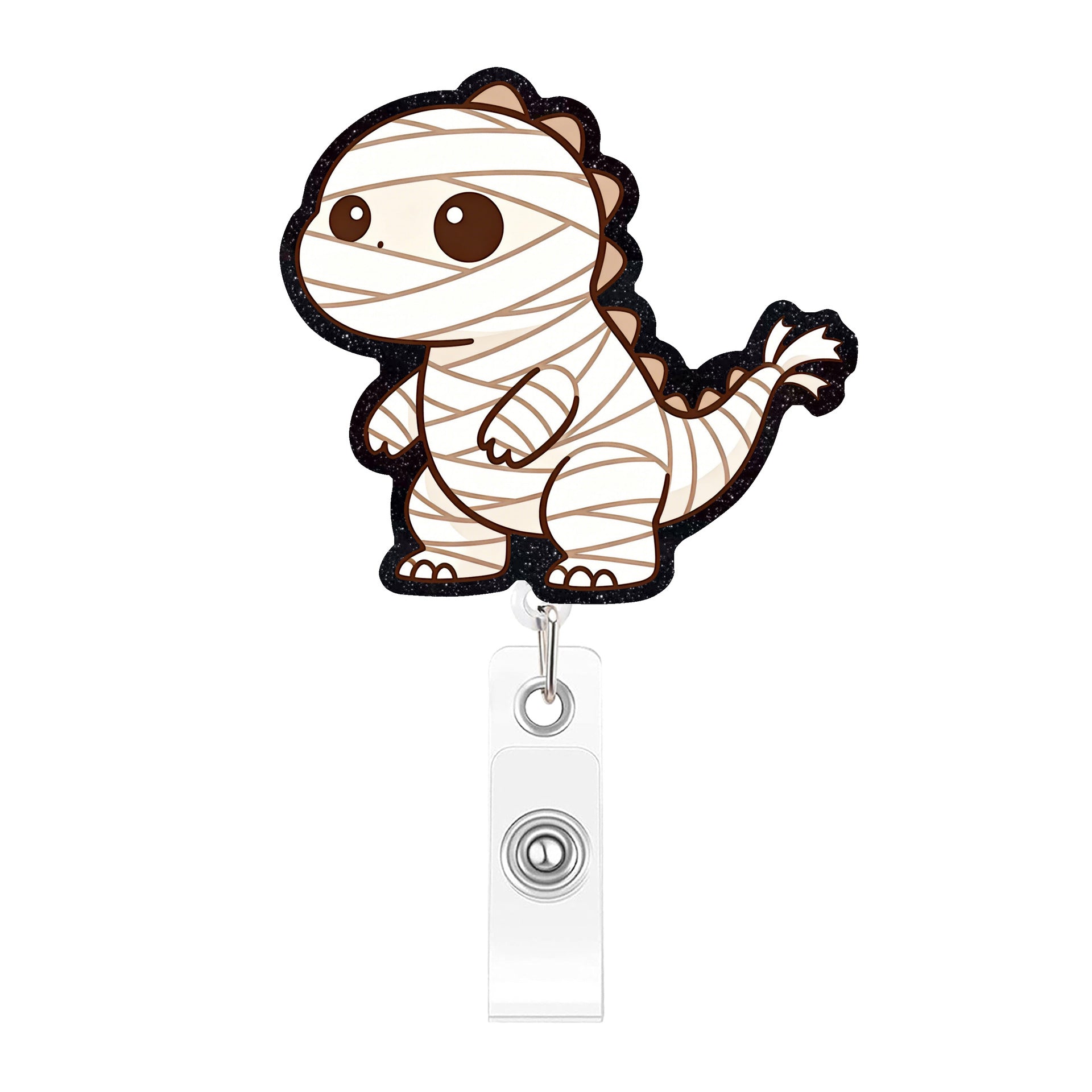 Wholesale Plastic Retractable Badge Reel With Cute Cartoon Dinosaur  Design For Office ID Card Holder