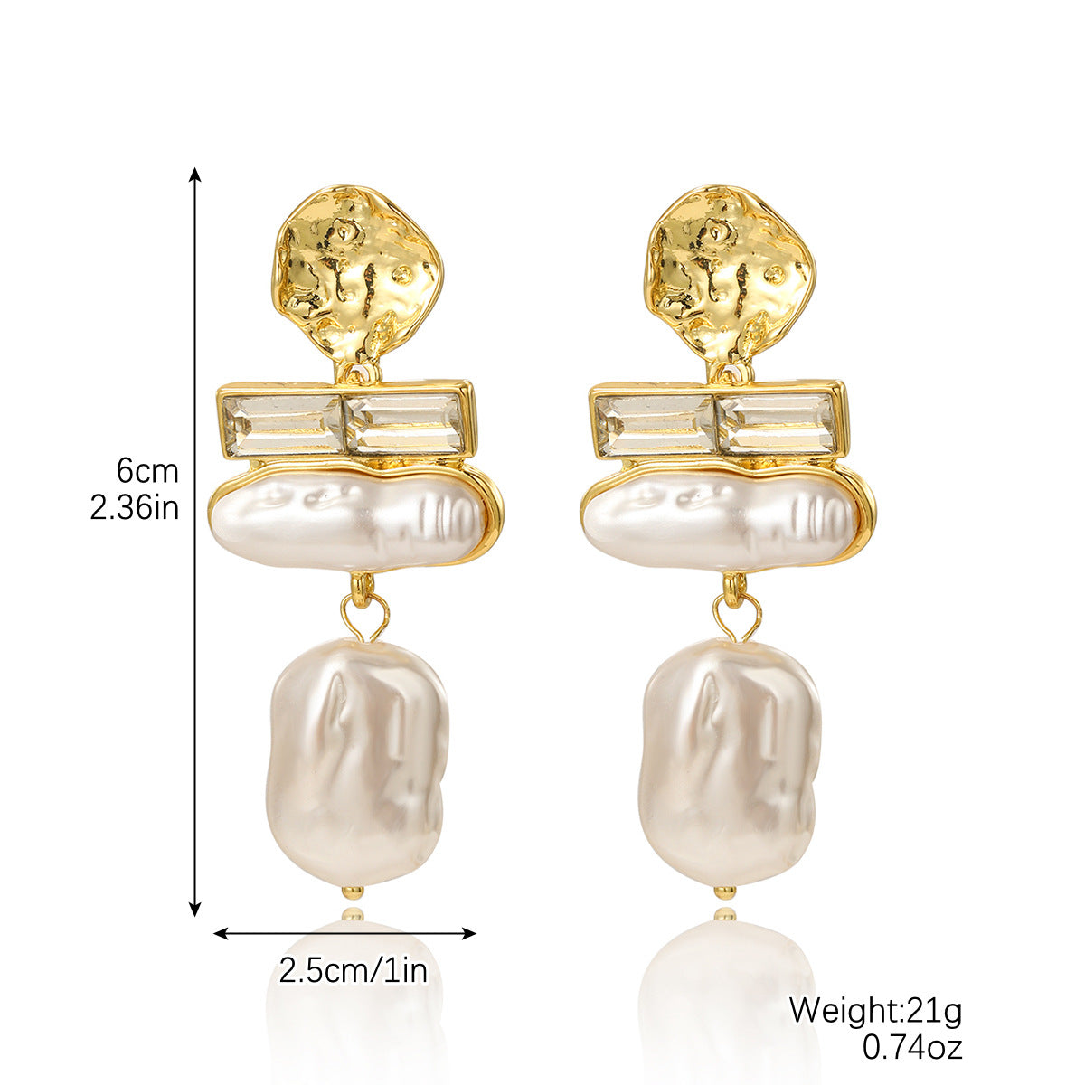 Wholesale Exaggerated Pearl Earrings Statemente Earrings ACC-ES-ManYi005